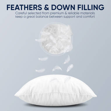 Pillow covers to keep best sale feathers in